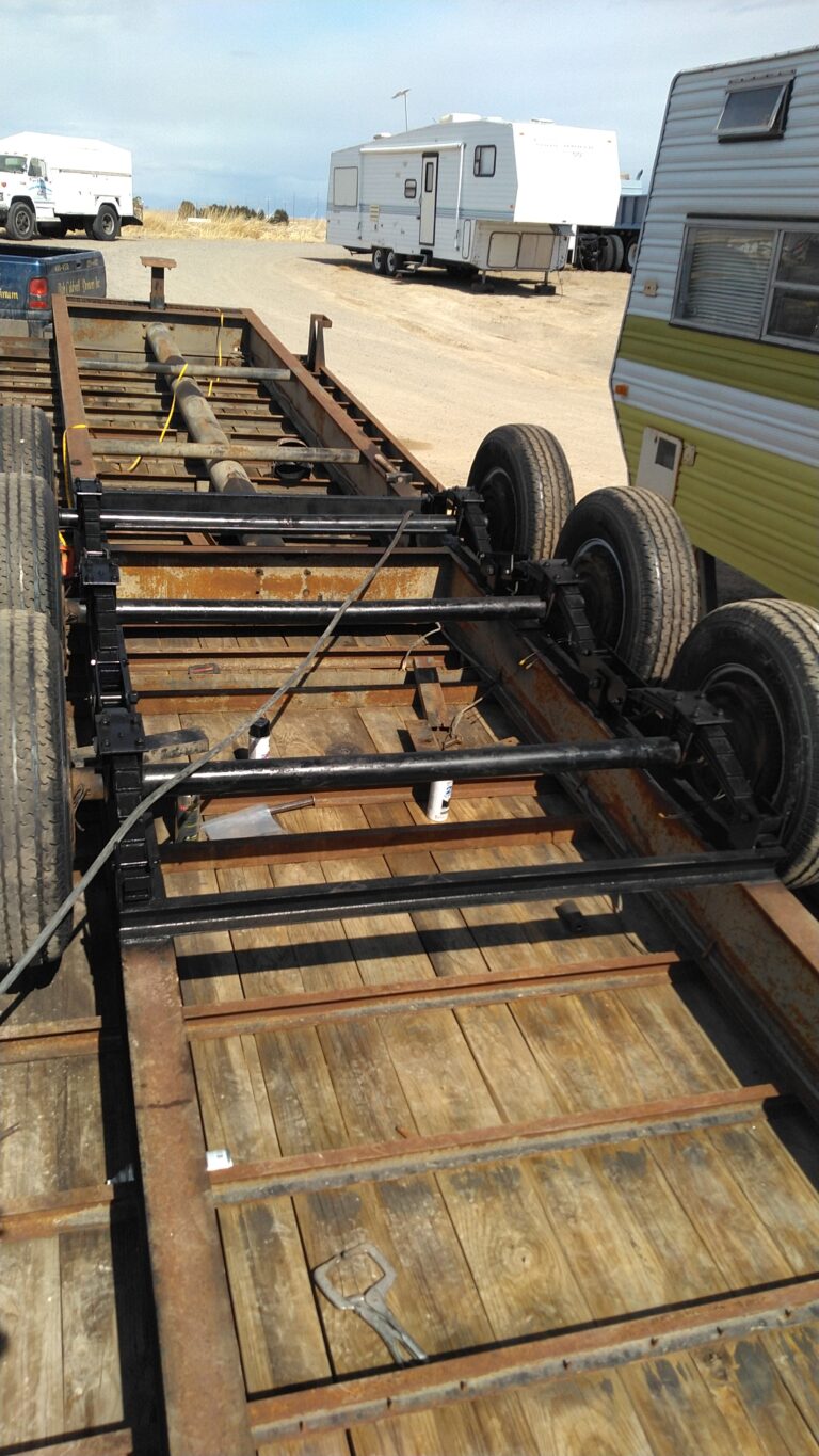 Added axle to trailer for added weight capacity
